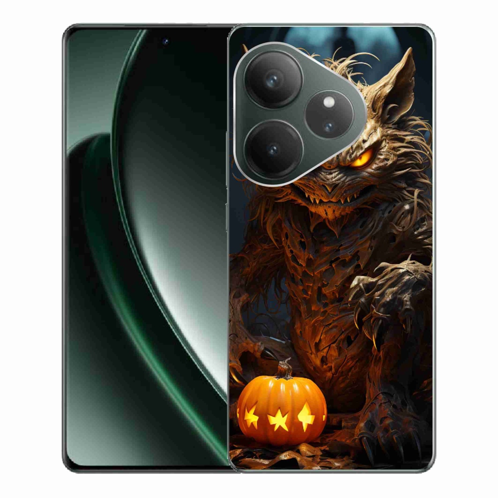 Gelový kryt mmCase na Realme GT 6 5G/GT 6T 5G - halloweenská příšera