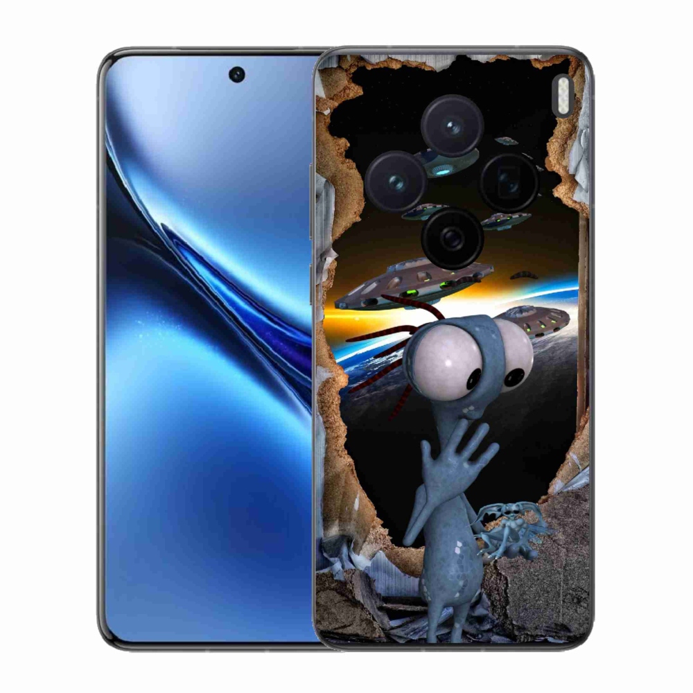 Gelový kryt mmCase na Vivo X200 5G - mimozemšťan