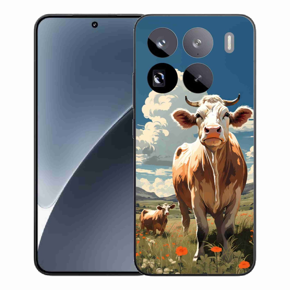 Gelový kryt mmCase na Xiaomi 15 Pro - krávy na louce