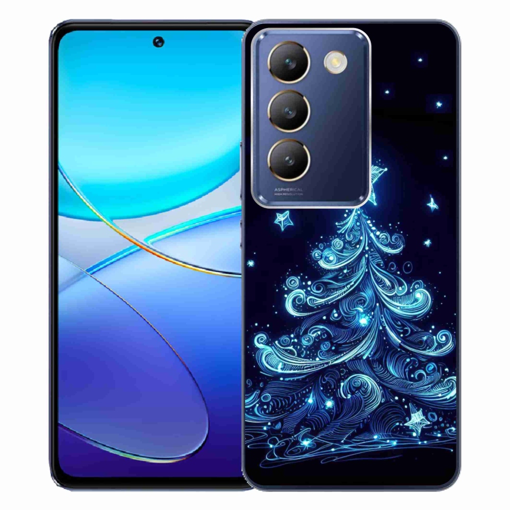 Gelový kryt mmCase na Vivo V40 SE 4G/5G - neonový vánoční stromek 4