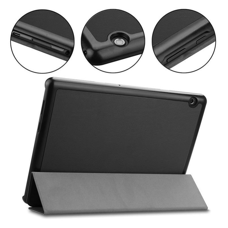 Tactical Book Tri Fold Pouzdro pro iPad Air 13 2024/Pro 12.9 2021 Black