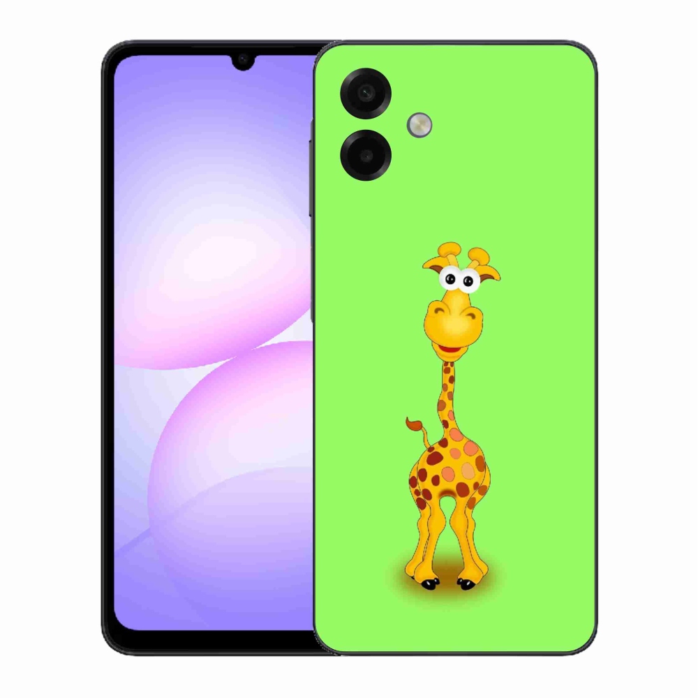 Gelový kryt mmCase na Samsung Galaxy A07 4G - kreslená žirafa