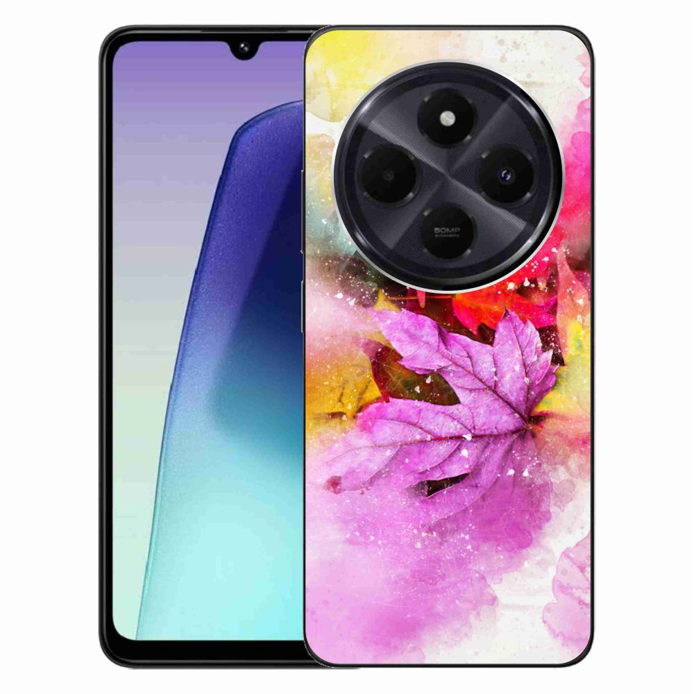 Gelový kryt mmCase na Xiaomi Redmi 14C/Poco C75 - barevné listy