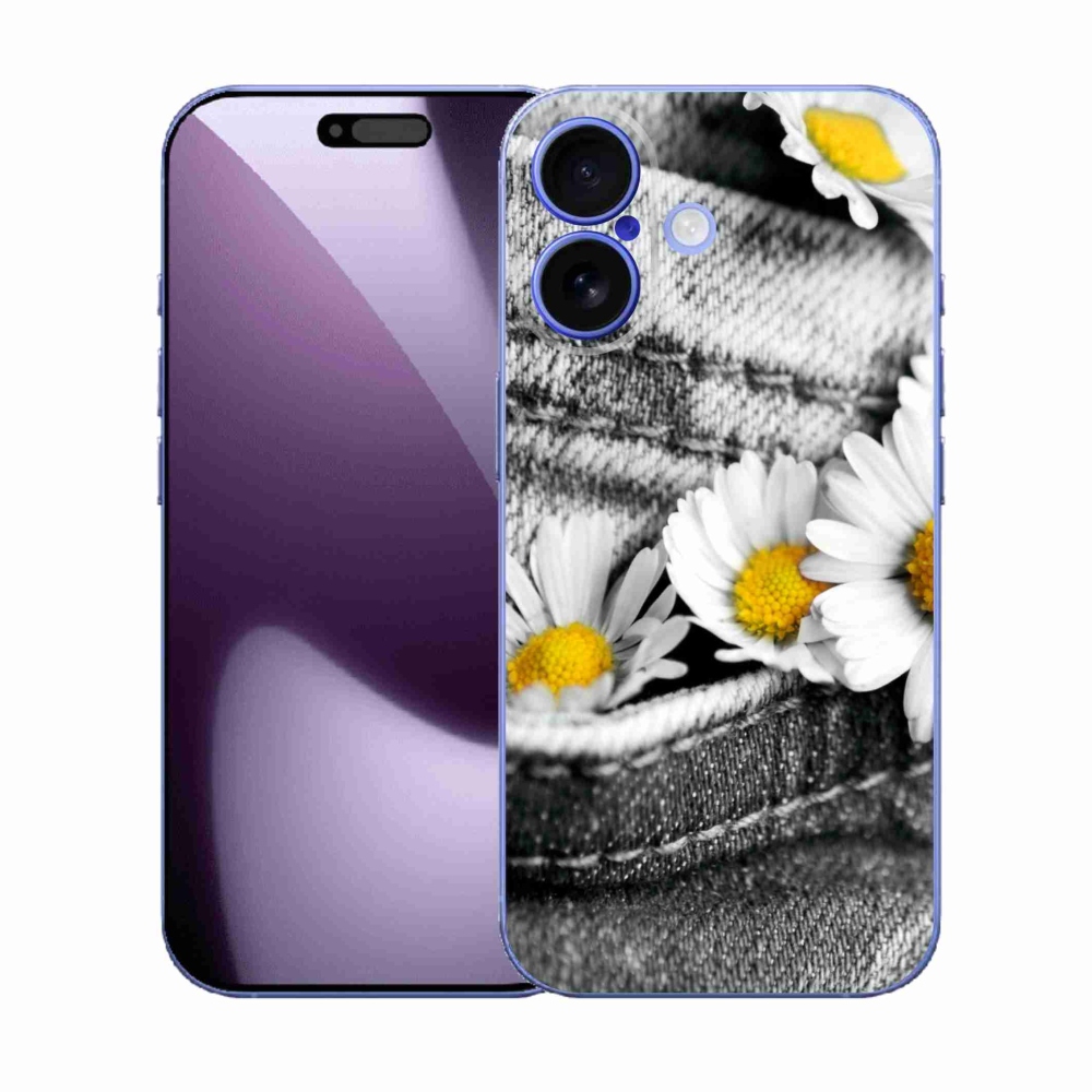 Gelový kryt mmCase na iPhone 17 - kopretiny