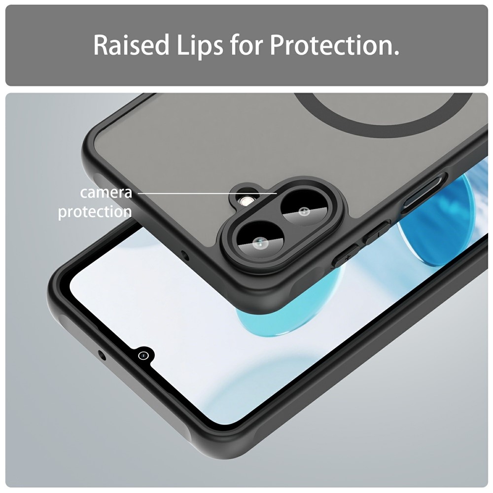 Case matný gelový obal s MagSafe na Samsung Galaxy A07 4G - černý