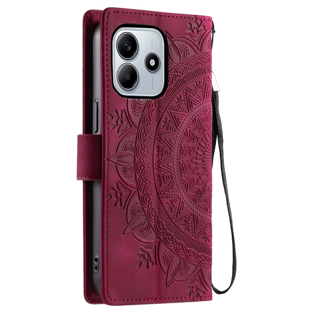 Mandalas knížkové pouzdro na Xiaomi Redmi Note 14 - rose