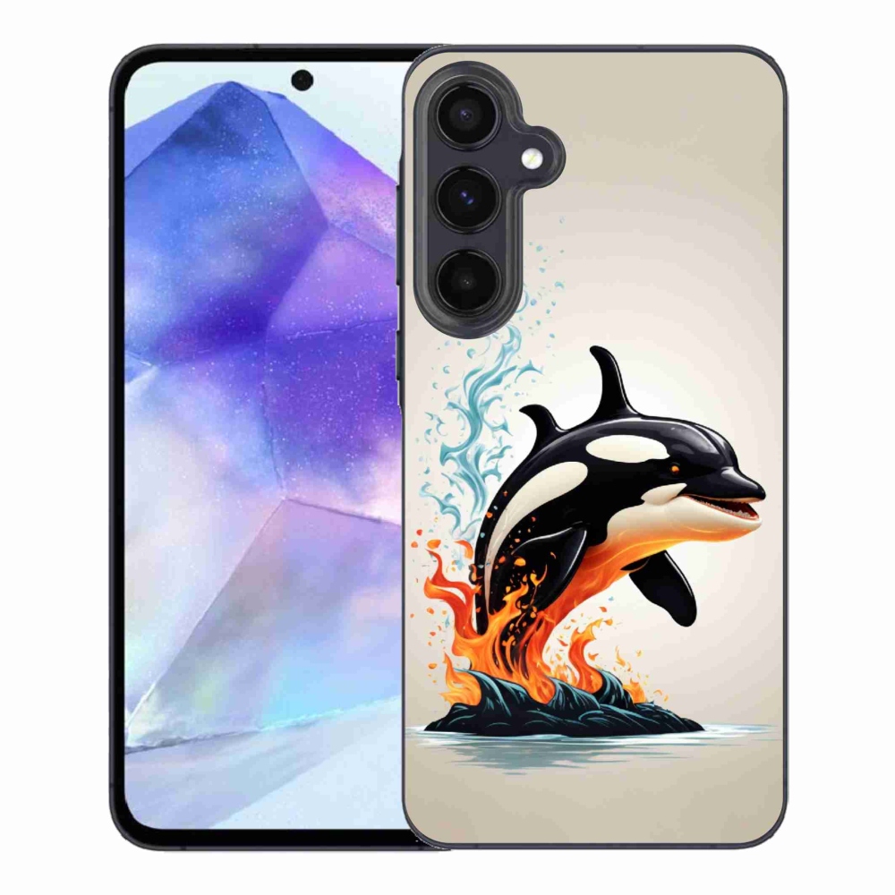 Gelový kryt mmCase na Samsung Galaxy A55 5G - kosatka