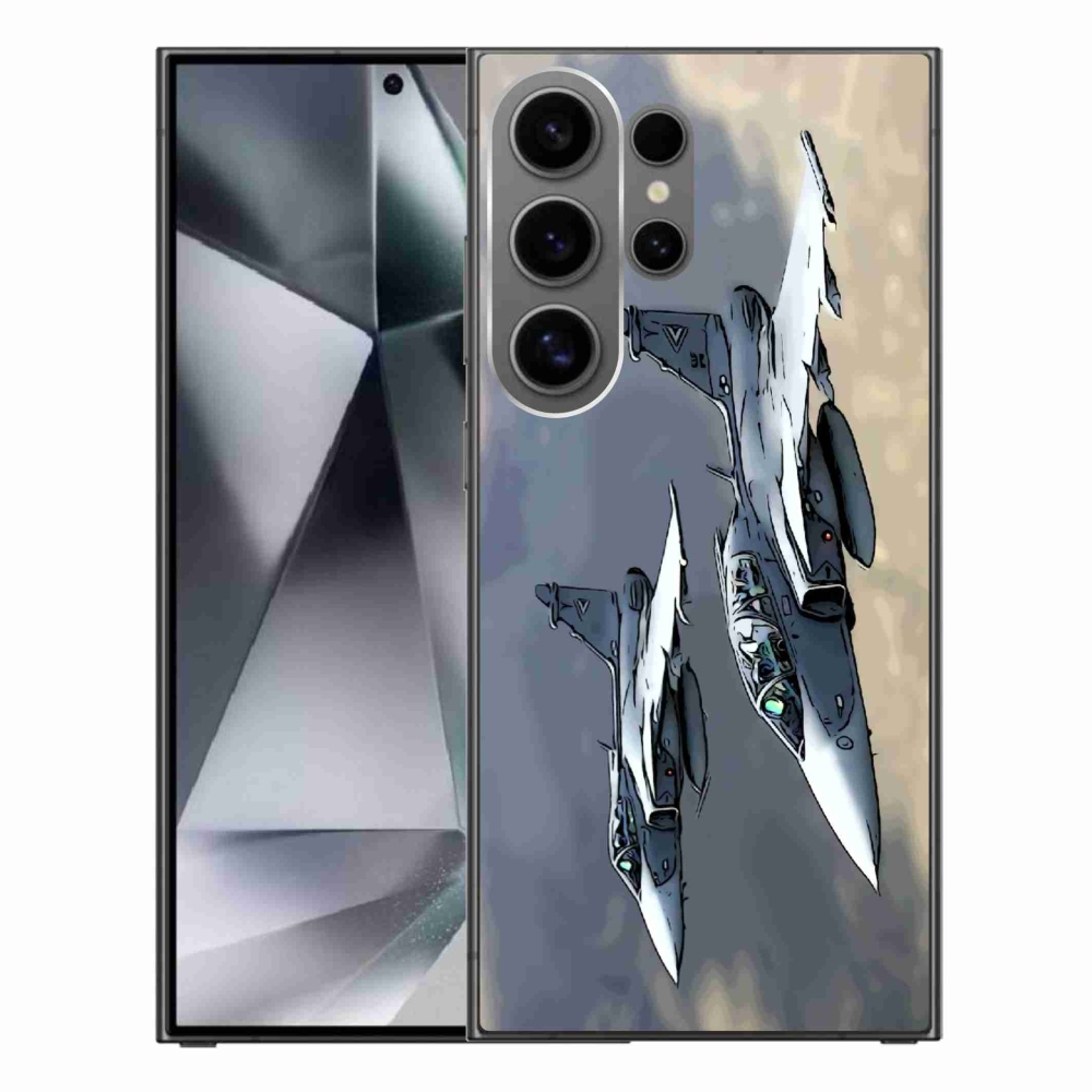 Gelový kryt mmCase na Samsung Galaxy S24 Ultra - stíhačky