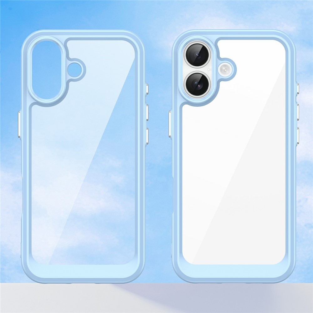 Gelový obal s pevnými zády na iPhone 17 - modrý