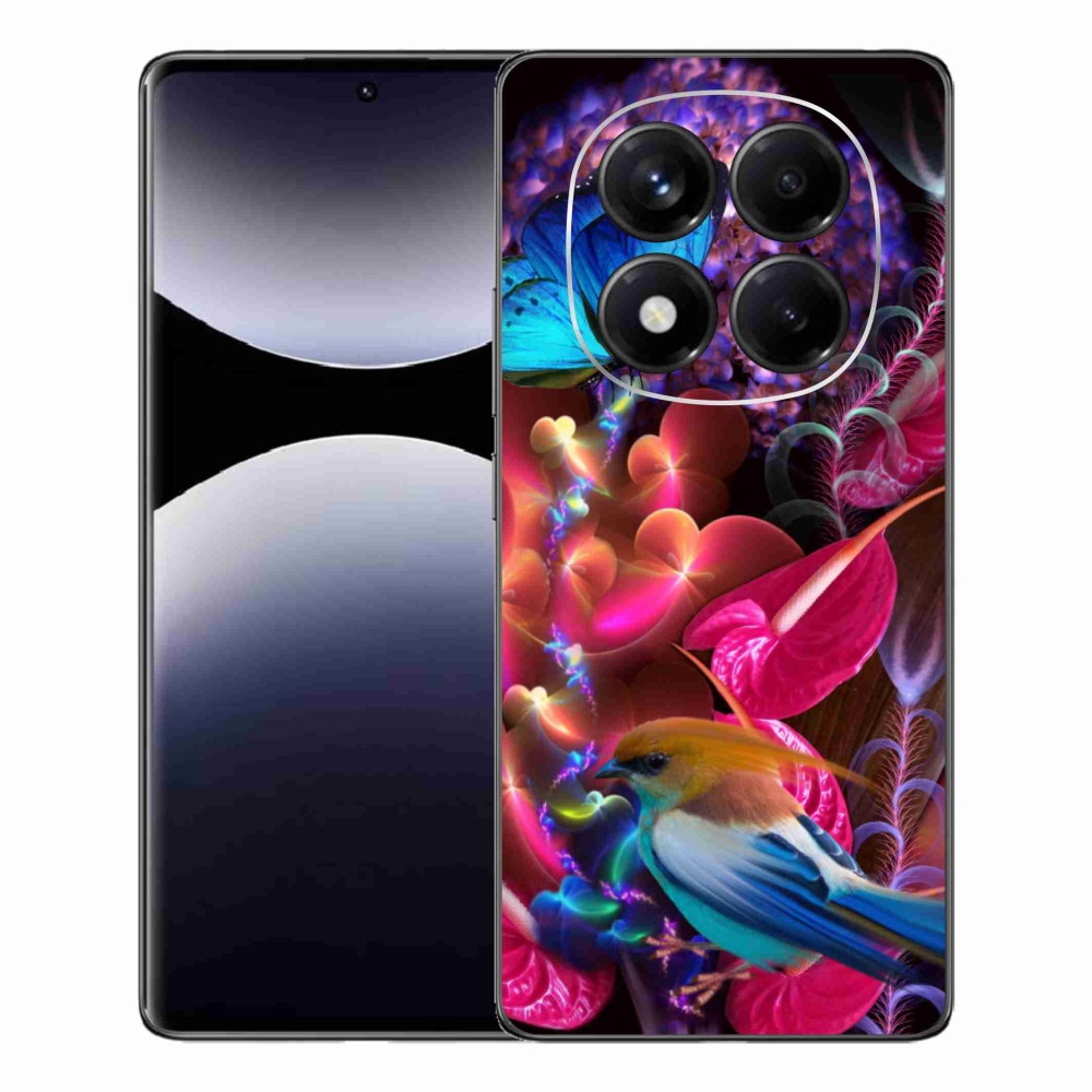 Gelový kryt mmCase na Xiaomi Redmi Note 14 Pro - barevné květiny
