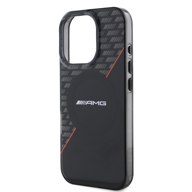 AMG Rhombs MagSafe Zadní Kryt pro iPhone 16 Pro Black/Red