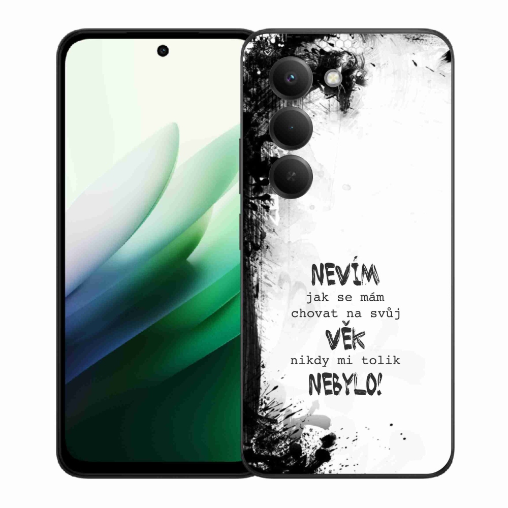 Gelový kryt mmCase na Xiaomi Redmi 15 5G (169mm) - vtipný text 14 bílé pozadí