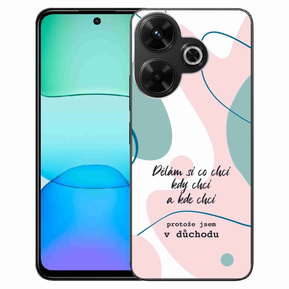 Gelový kryt mmCase na Xiaomi Redmi 13 4G/Poco M6 4G  - vtipný text 10 bílé pozadí
