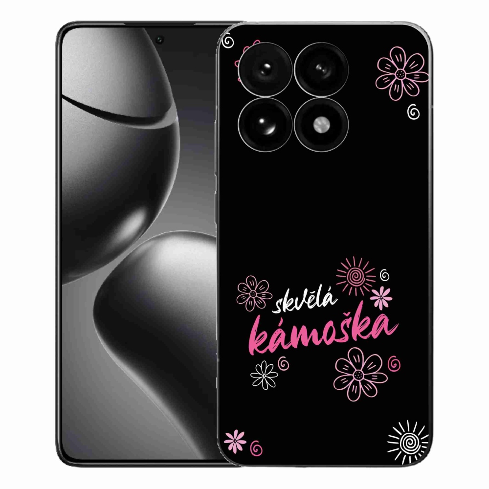 Gelový kryt mmCase na Xiaomi 15T - skvělá kámoška černé pozadí
