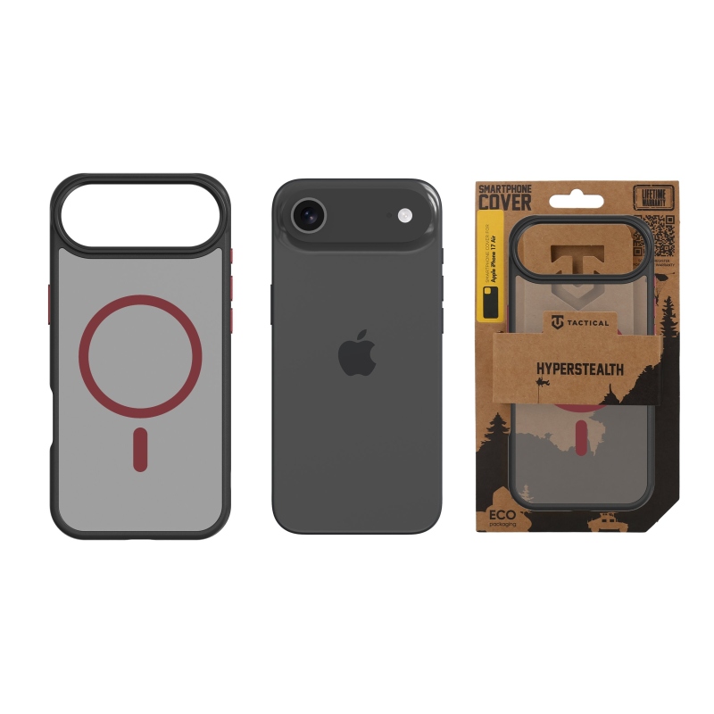Tactical MagForce Hyperstealth 2.0 Kryt pro iPhone 17 Air Black/Red