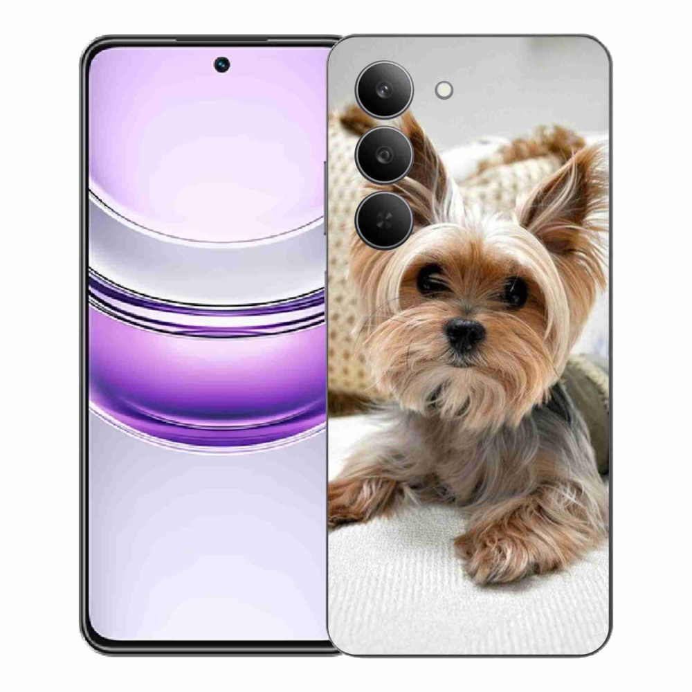 Gelový kryt mmCase na Realme 14x 5G - jorkšír 5