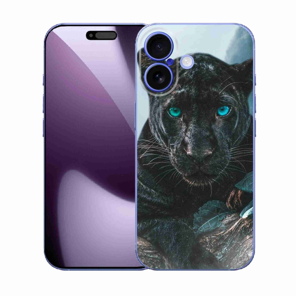 Gelový kryt mmCase na iPhone 17 - černý panter