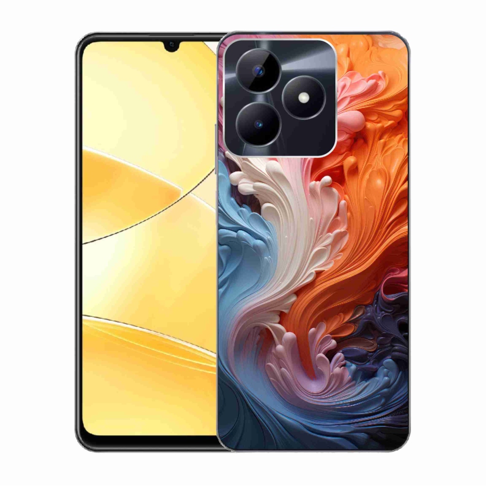 Gelový kryt mmCase na Realme C51/C53 - abstraktní motiv 8