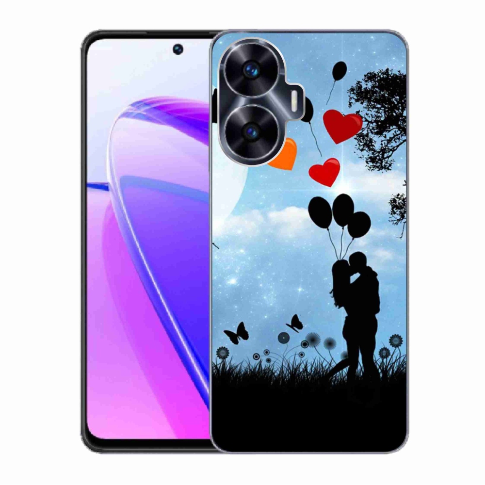 Gelový obal mmCase na Realme C55 - zamilovaný pár