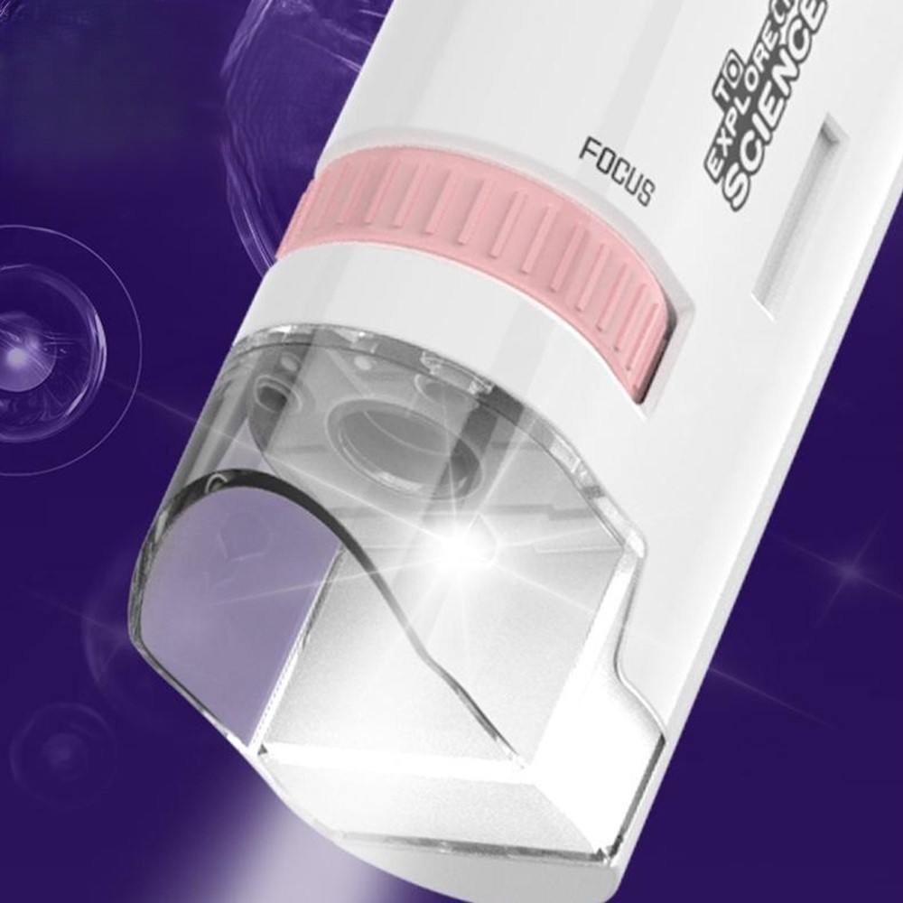 Dětský kapesní mikroskop 60x až 200x s LED osvětlením