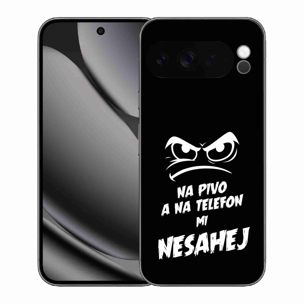 Gelový kryt mmCase na Google Pixel 10 Pro XL - pivní motiv 2 černé pozadí