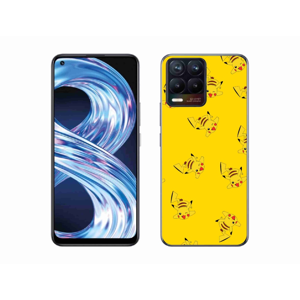 Gelový kryt mmCase na Realme 8 Pro - pikachu