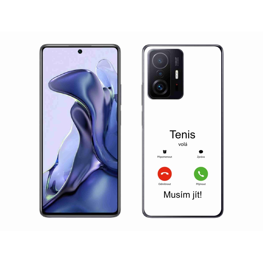 Gelový kryt mmCase na Xiaomi 11T Pro - tenis volá bílé pozadí