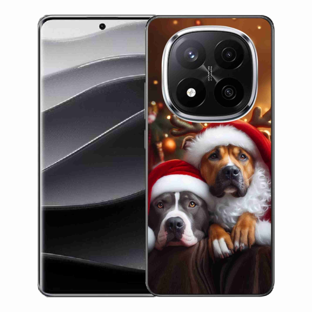 Gelový kryt mmCase na Xiaomi Redmi Note 14 Pro+ 5G - vánoční psi