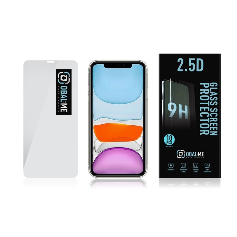 OBAL:ME Multipack 2.5D Tvrzené Sklo pro Apple iPhone 11/XR Clear (10ks)