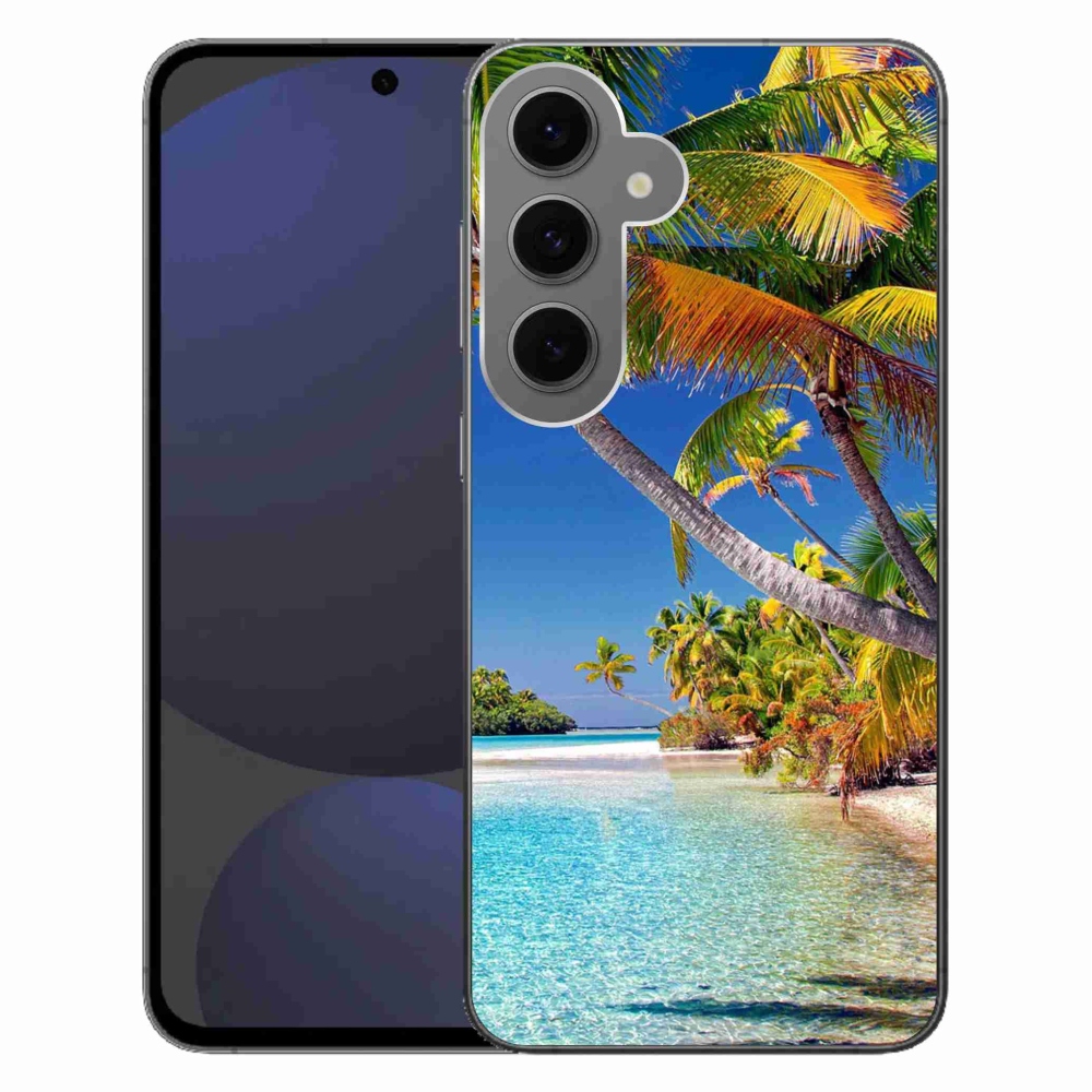 Gelový obal mmCase na Samsung Galaxy S24 FE - mořská pláž