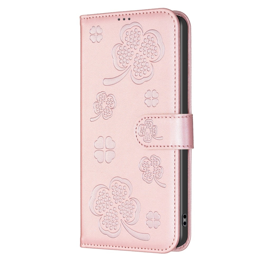 Clover knížkové pouzdro na Xiaomi Redmi Note 14 Pro - růžové
