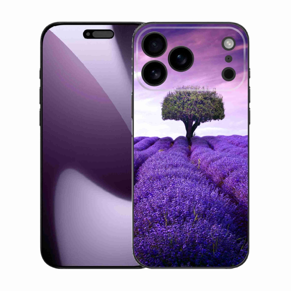 Gelový kryt mmCase na iPhone 17 Pro Max - levandulová louka
