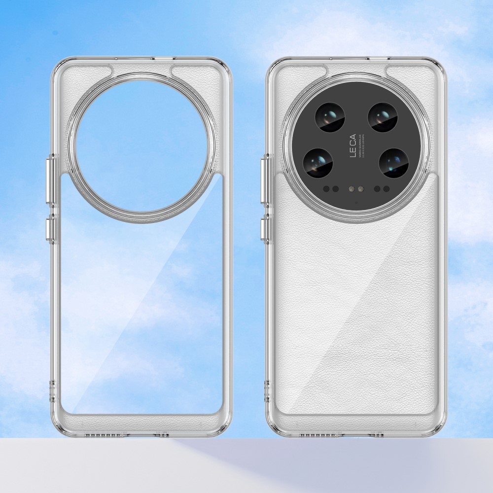 Gelový obal s pevnými zády na Xiaomi 14 Ultra - průhledný