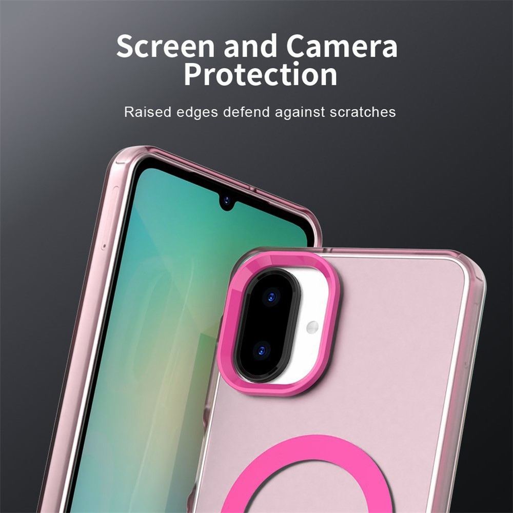 Candy gelový obal MagSafe pro Samsung Galaxy A07 4G - růžový