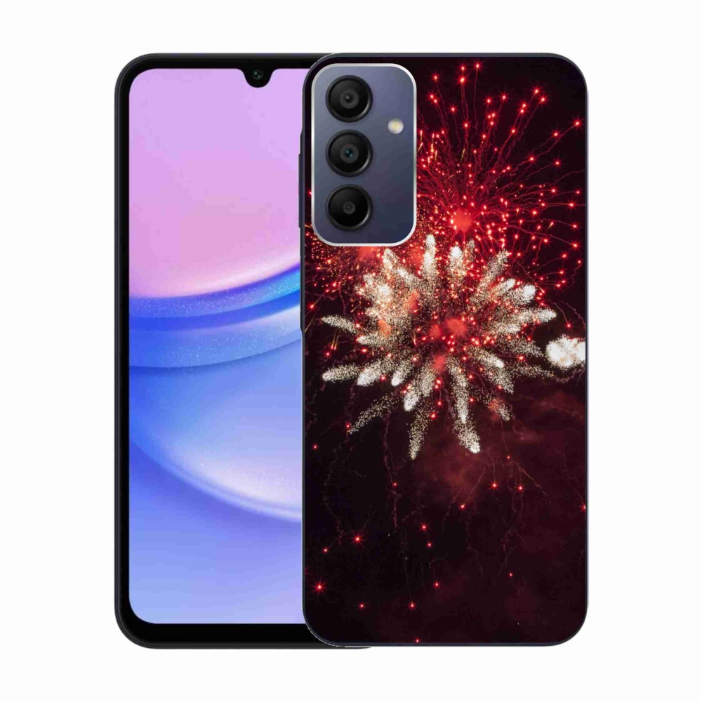 Gelový kryt mmCase na Samsung Galaxy A15 4G/5G - ohňostroj