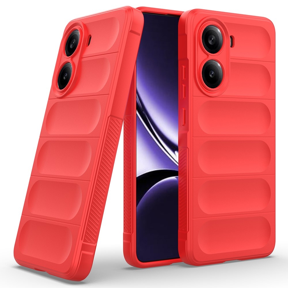 Rugg odolný gelový obal na Xiaomi Poco X7 Pro 5G - červený