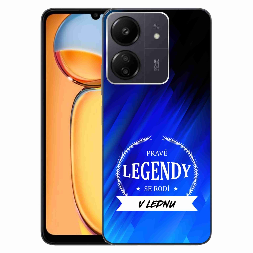 Gelový kryt mmCase na Xiaomi Poco C65/Redmi 13C - legendy v lednu modré pozadí