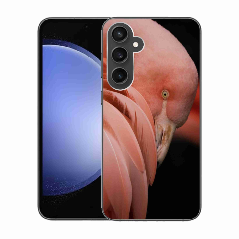 Gelový kryt mmCase na Samsung Galaxy S23 FE - plameňák 3