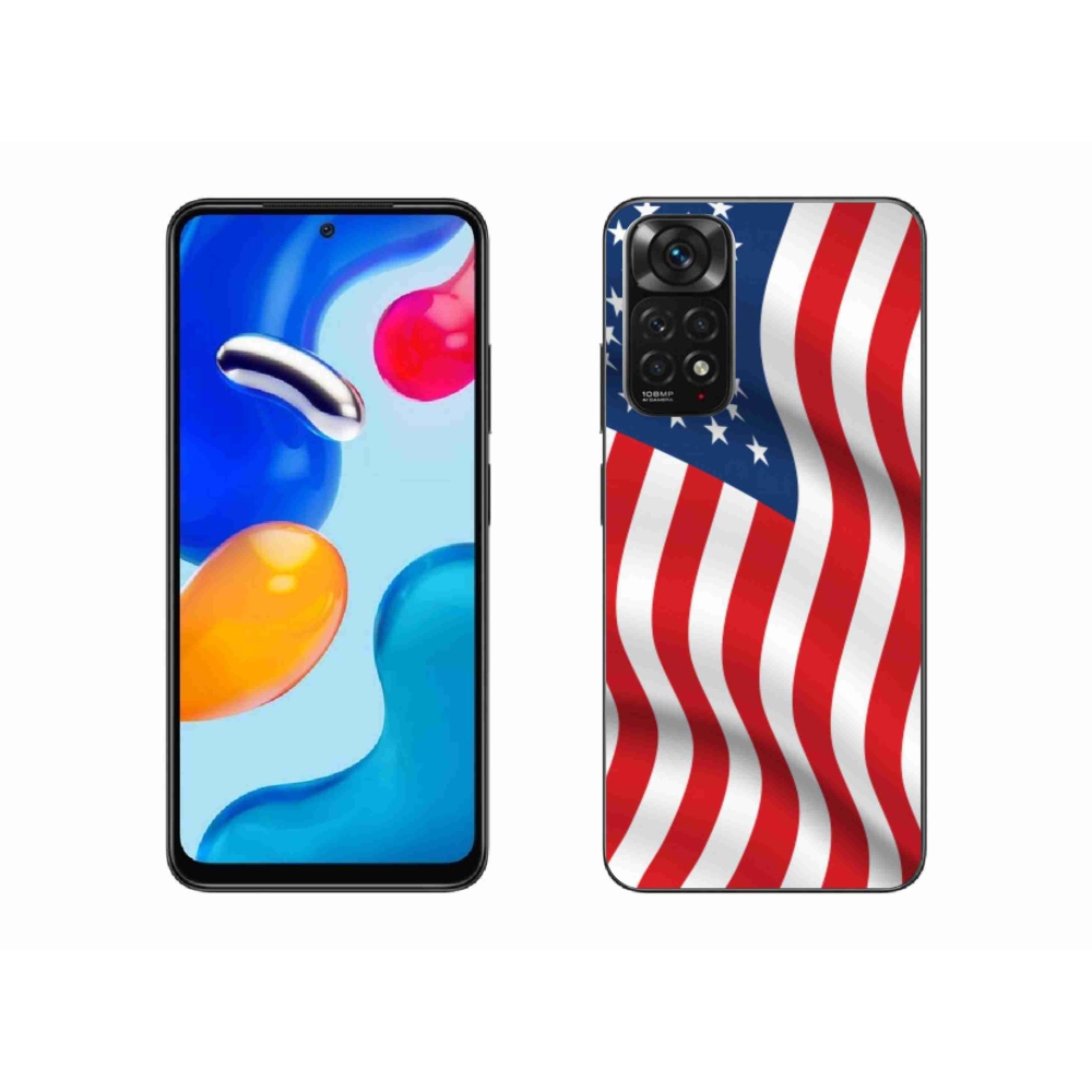 Gelový kryt mmCase na mobil Xiaomi Redmi Note 11S 4G - USA vlajka