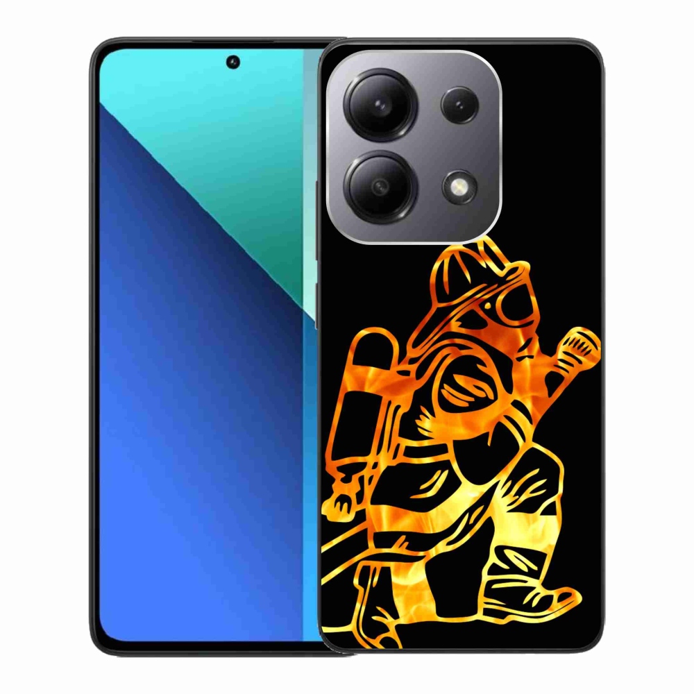 Gelový kryt mmCase na Xiaomi Redmi Note 13 - hasič 1