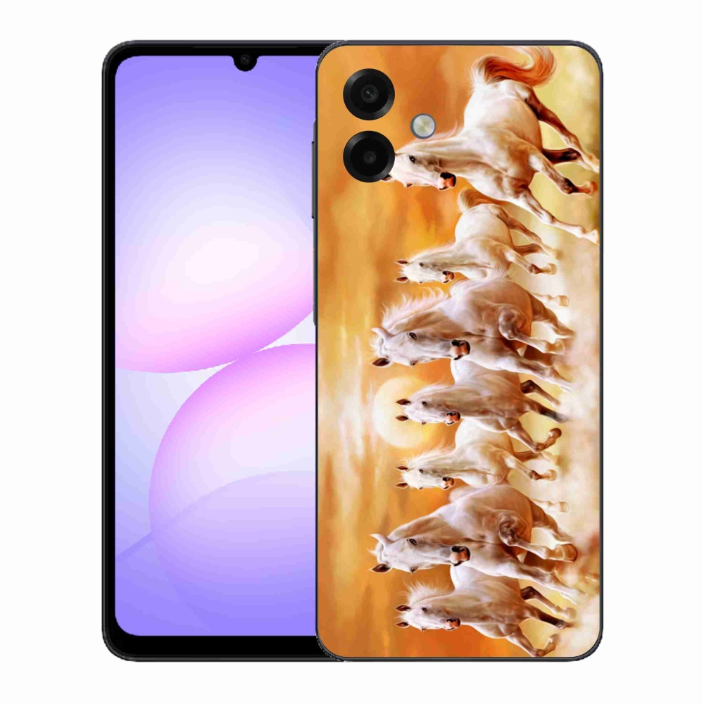 Gelový kryt mmCase na Samsung Galaxy A07 4G - koně 2
