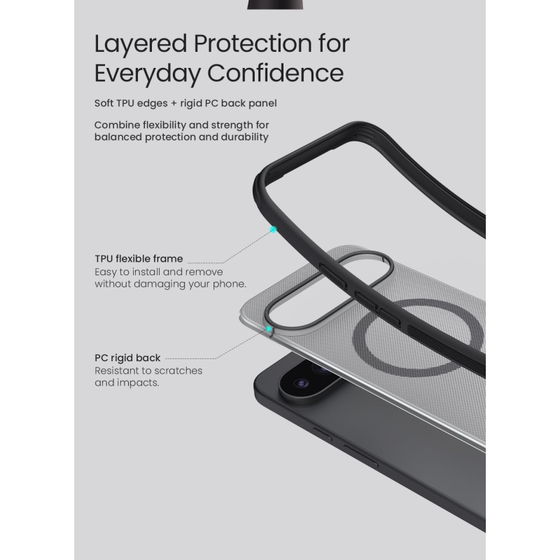 Nillkin Super Frosted PRO Magnetic Zadní Kryt pro Google Pixel 11 Pro XL Black