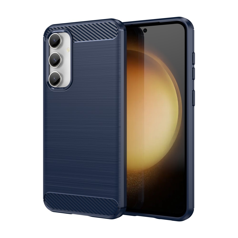 Carbon odolný gelový obal na Samsung Galaxy S23 FE - modrý