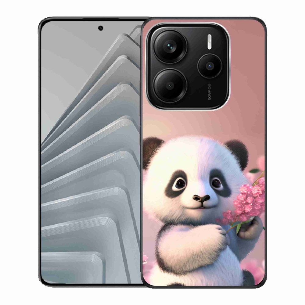 Gelový kryt mmCase na Xiaomi Redmi Note 14 5G - roztomilá panda