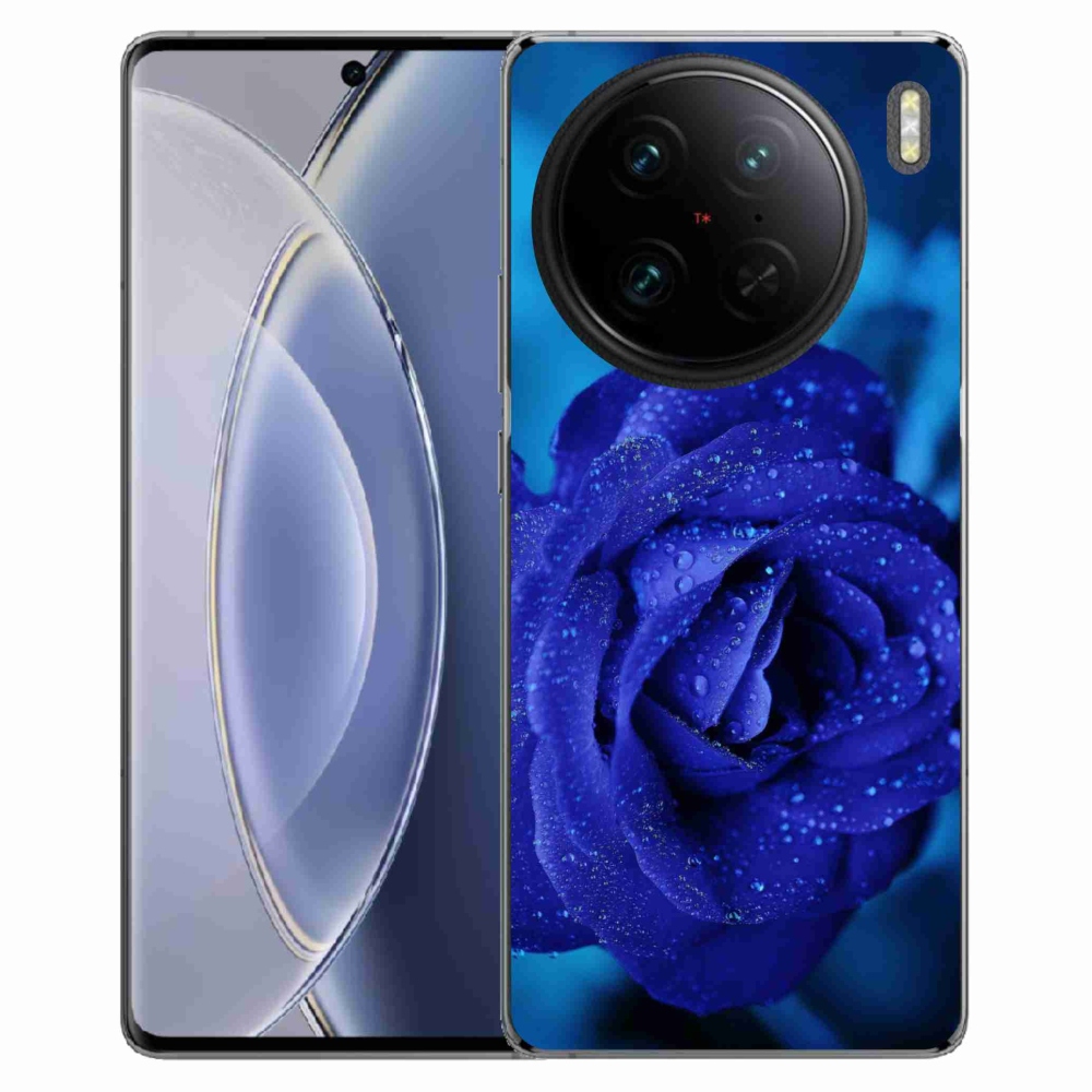 Gelový obal mmCase na Vivo X90 Pro - modrá růže