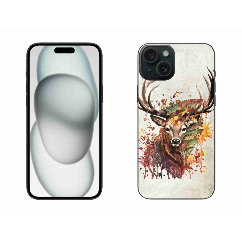 Gelový obal mmCase na iPhone 15 Plus - jelen 1