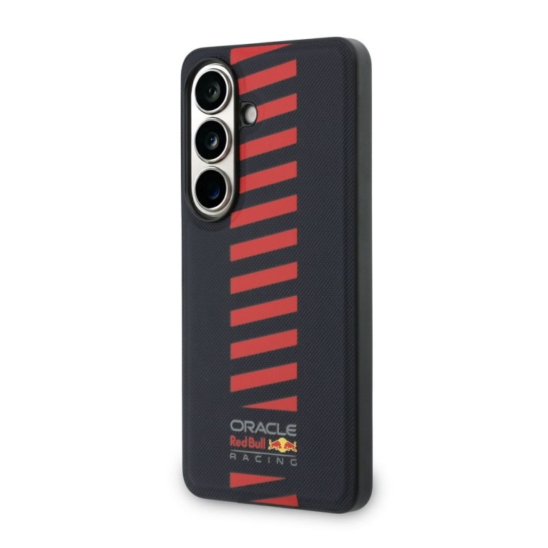 Red Bull PU Leather Meshed Powerbar Magnetic Zadní Kryt pro Samsung Galaxy S26 Navy