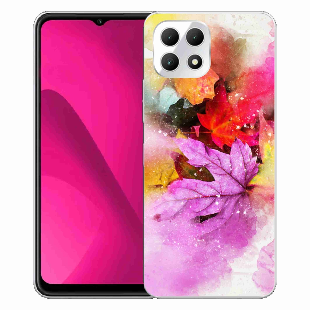 Gelový kryt mmCase na T-Mobile T Phone 2 - barevné listy