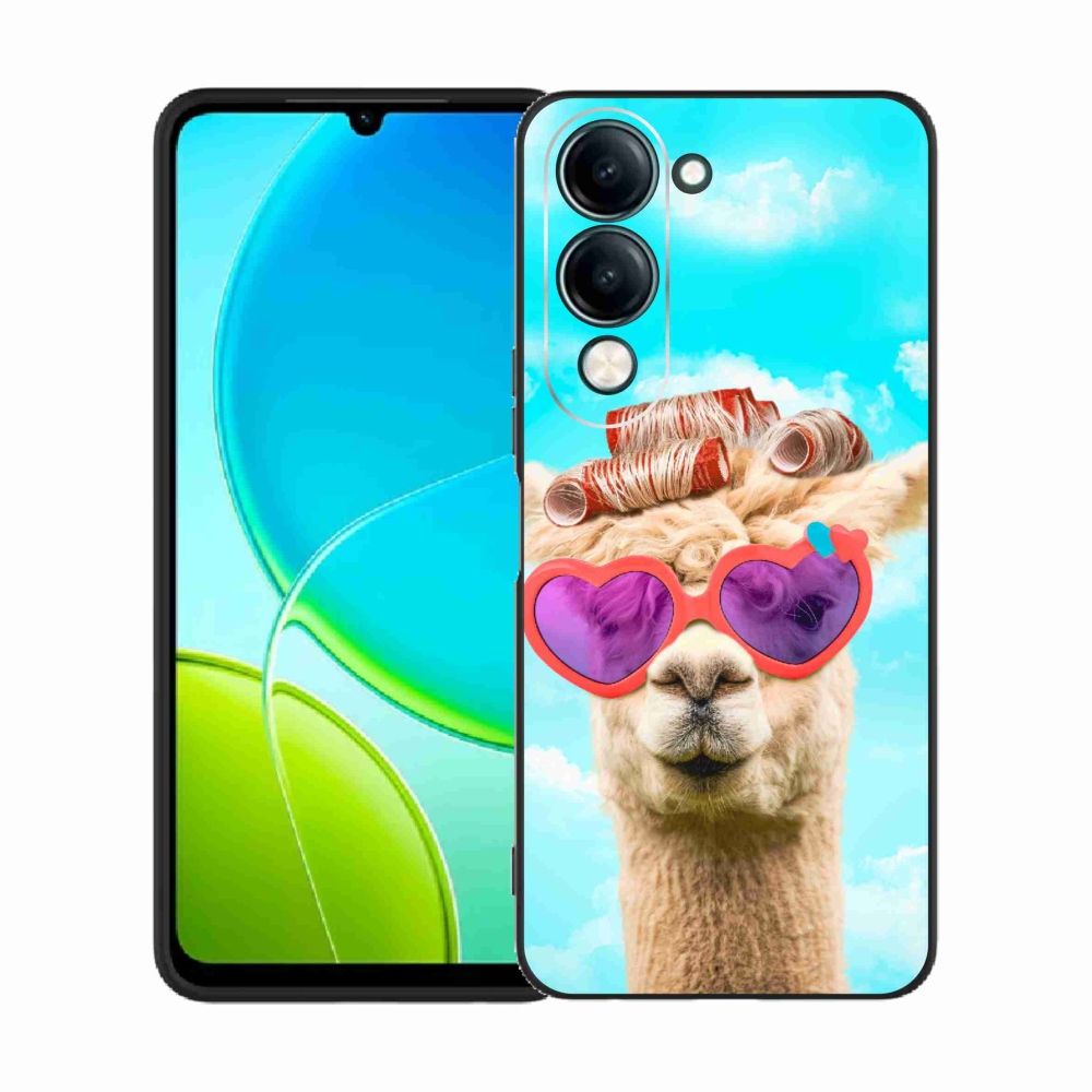 Gelový kryt mmCase na Vivo Y29s 5G - lama s brýlemi
