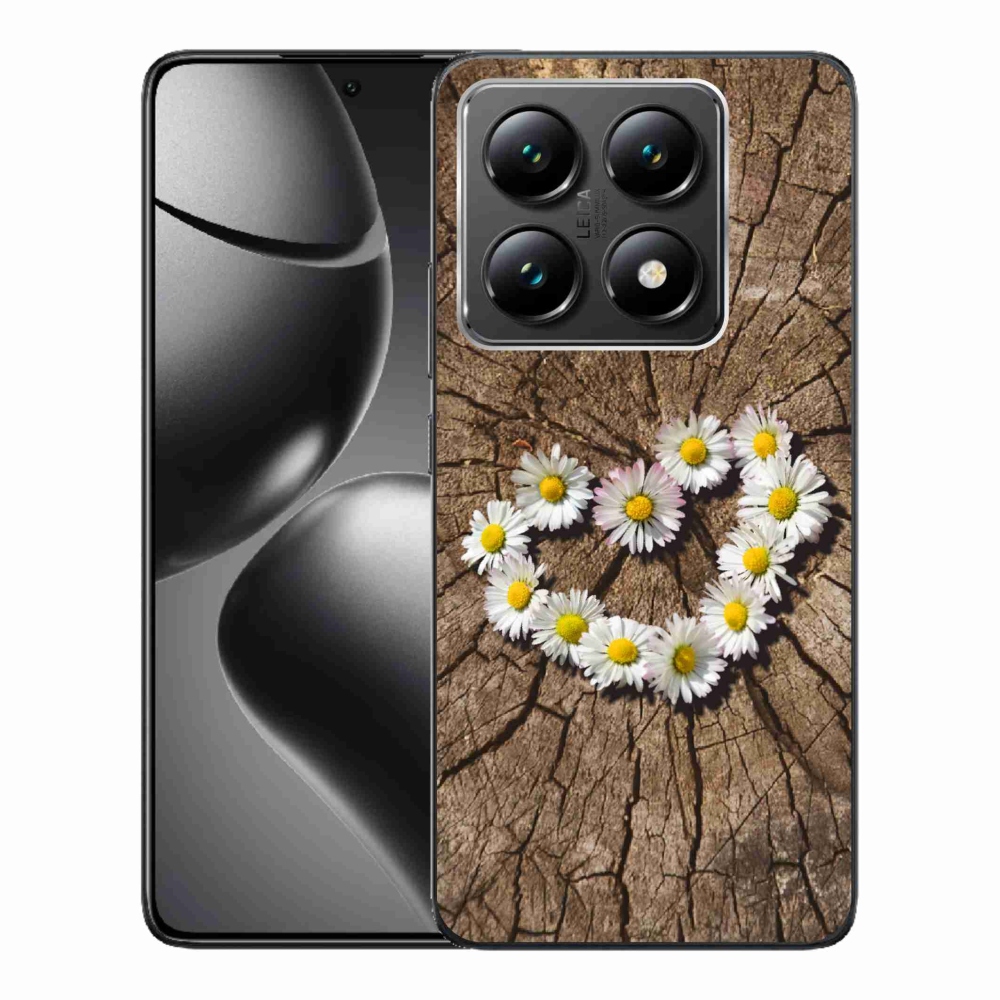 Gelový kryt mmCase na Xiaomi 14T - srdce z kopretin